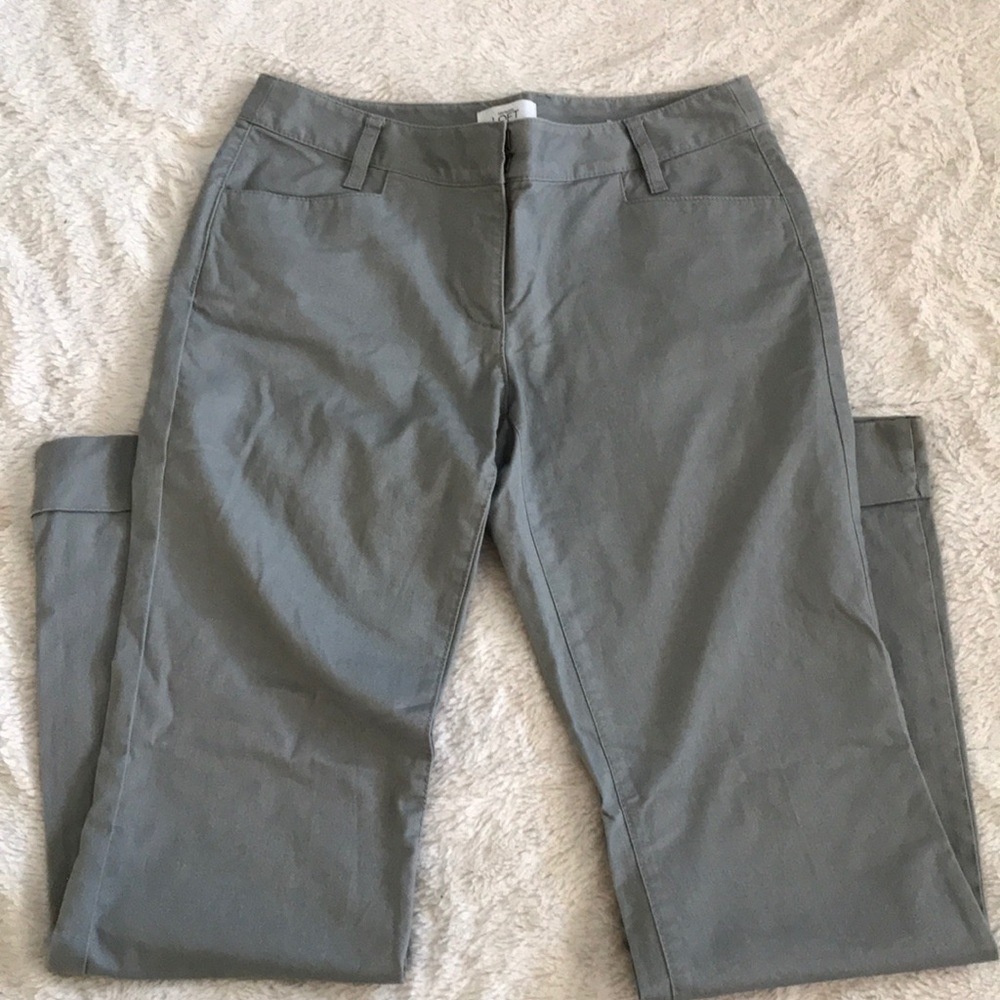 Ann Taylor LOFT gray khakis
